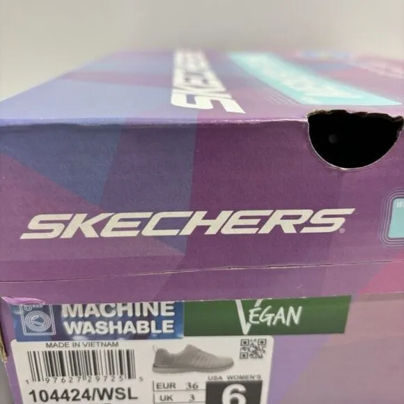 Skechers Women’s Virtue- Lucent White Slip-On Sneakers, Size 6 M