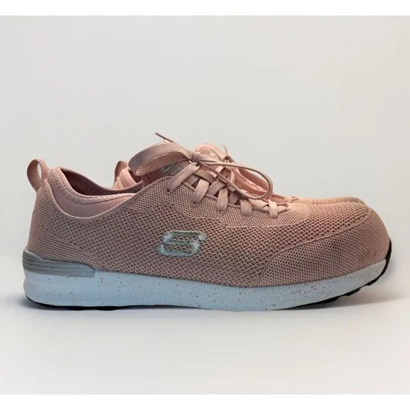 Skechers Work BULKLIN BALRAN 108033/PNK Women’s Safety Sneakers – Size 10