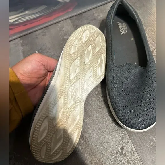 Skechers slip in sneakers gray. Used condition