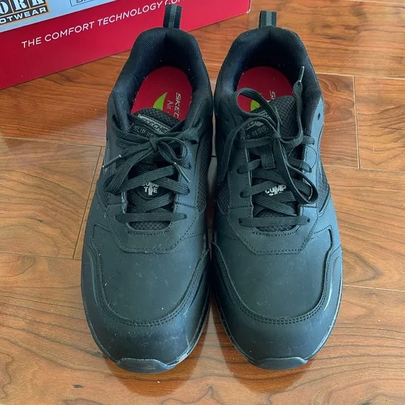 Sketchers Slip Resistant Arch Fit Men's Work Footwear Safety Toe Shoes Sneakers