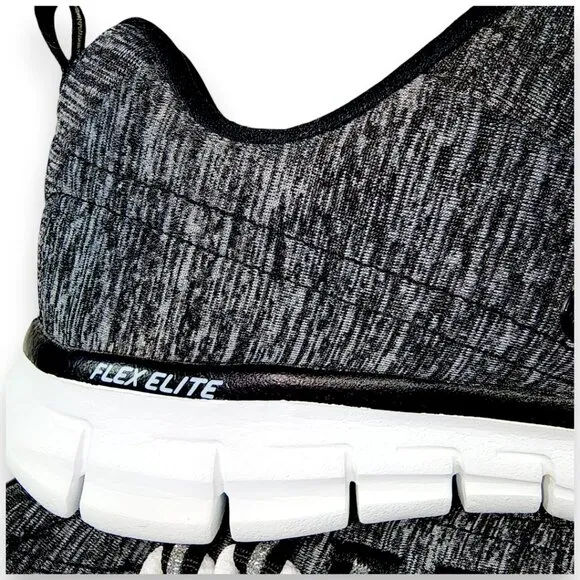 Sketchers-Women's SIZE 6- Memory Foam Elite Sneakers-Flex Elite-Black White