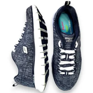 Sketchers-Women's SIZE 6- Memory Foam Elite Sneakers-Flex Elite-Black White