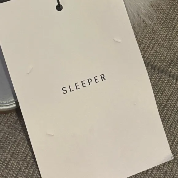 Sleeper Manon Mules Feather Silk Slippers