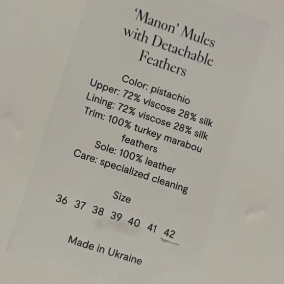 Sleeper Manon Mules Feather Silk Slippers