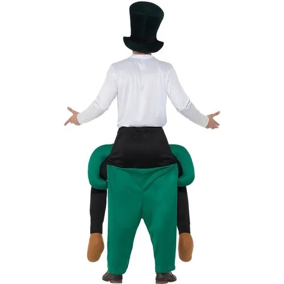 Smiffys Unisex Adult Leprechaun St Patricks Day Piggy Back Costume / Green