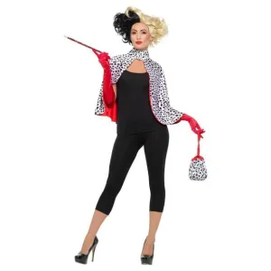 Smiffys Womens/Ladies Deluxe Evil Madame Costume Set / White/Red/Black