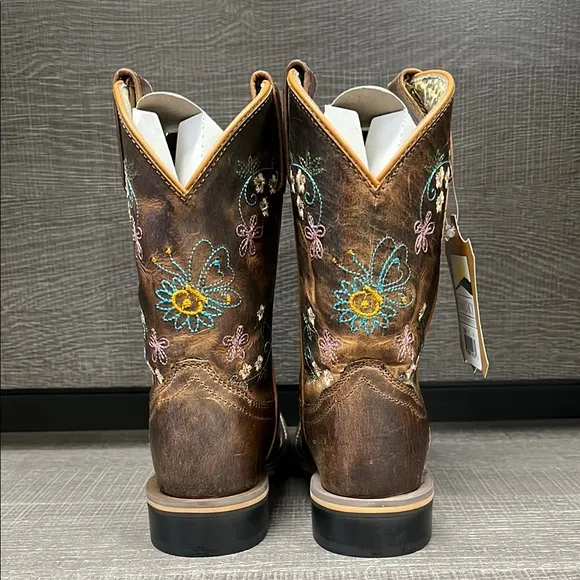 Smoky Mountain Youth Floralie Western/Cowboy Boots (Brown) - Size 1