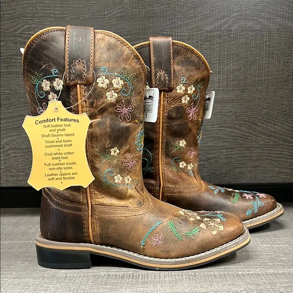 Smoky Mountain Youth Floralie Western/Cowboy Boots (Brown) - Size 1