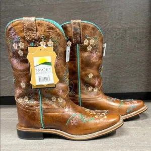 Smoky Mountain Youth Floralie Western/Cowboy Boots (Brown) - Size 5