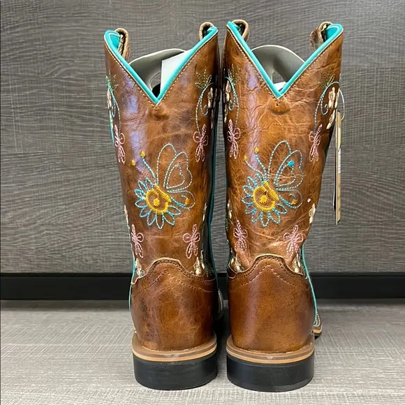 Smoky Mountain Youth Floralie Western/Cowboy Boots (Brown) - Size 5