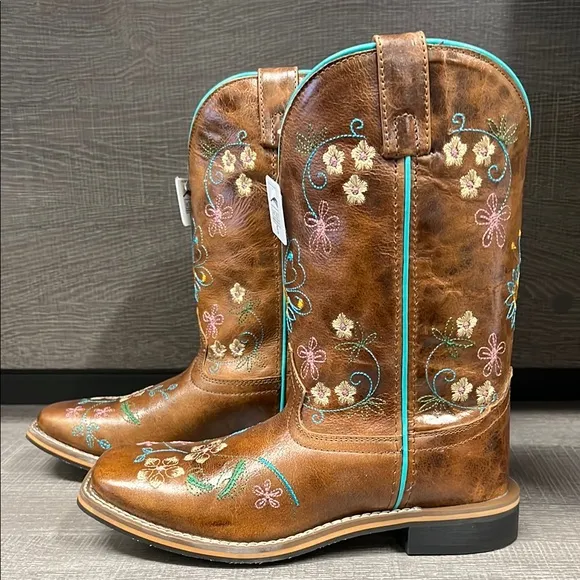Smoky Mountain Youth Floralie Western/Cowboy Boots (Brown) - Size 5