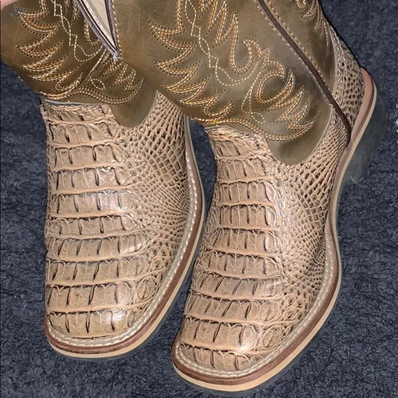 Smoky Mountain Youth Tan Gator Boots