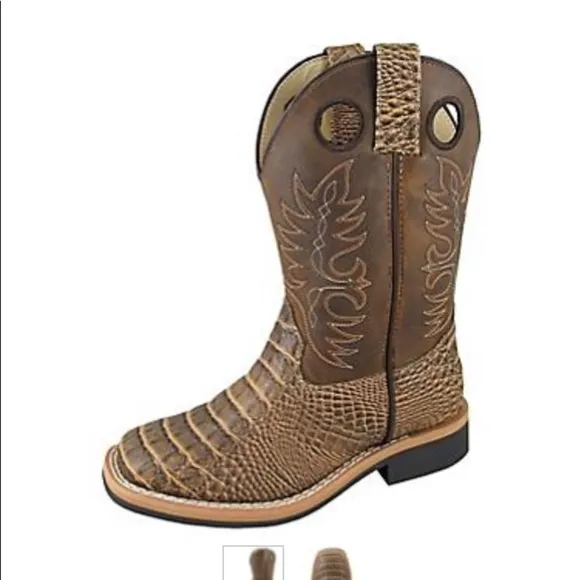 Smoky Mountain Youth Tan Gator Boots