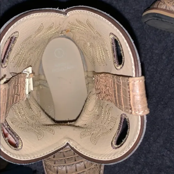 Smoky Mountain Youth Tan Gator Boots