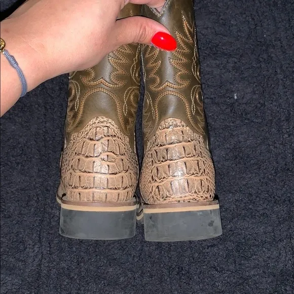 Smoky Mountain Youth Tan Gator Boots