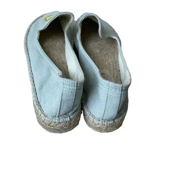 Soludos Lemons Smoking Slippers Chambrey Novelty Print ESPADRILLES SZ 8.5