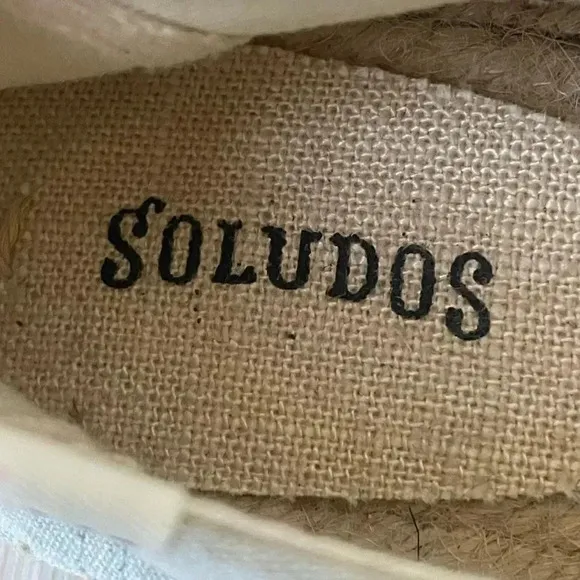 Soludos Lemons Smoking Slippers Chambrey Novelty Print ESPADRILLES SZ 8.5
