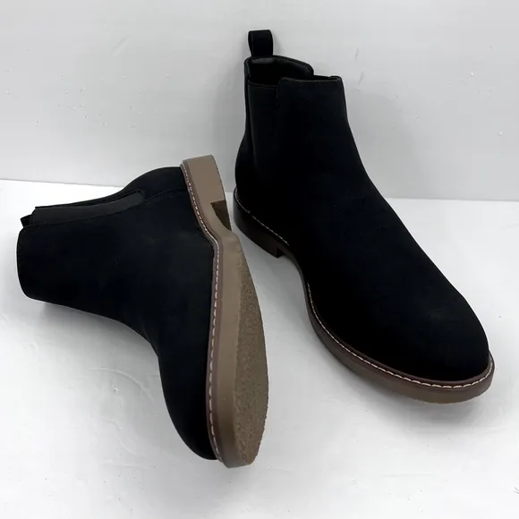 SONOMA GOODS FOR LIFE W/ORTHOLITE eco TECHNOLOGY, CHUKKA BOOTS, SIZE 13, BLACK