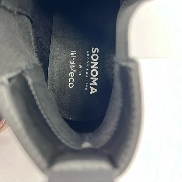 SONOMA GOODS FOR LIFE W/ORTHOLITE eco TECHNOLOGY, CHUKKA BOOTS, SIZE 13, BLACK