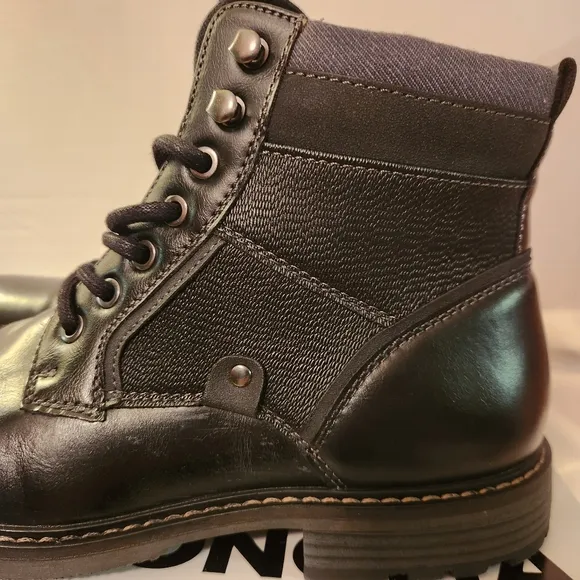 Sonoma Men's Black Graham Ankle Boots Size 9.5M New With Box
