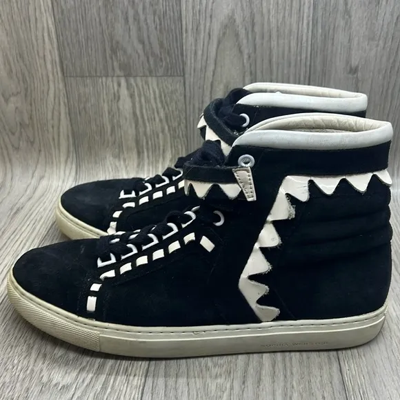 Sophia Webster Hightop Suede Leather Sneakers