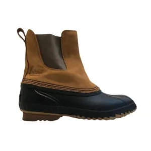 Sorel Ankle Height Leather Waterproof Rubber Leather Slip On Classic Duck Boots