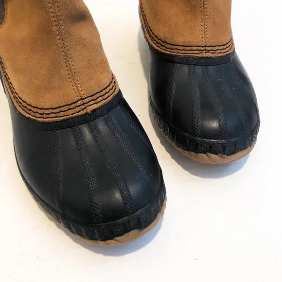 Sorel Ankle Height Leather Waterproof Rubber Leather Slip On Classic Duck Boots