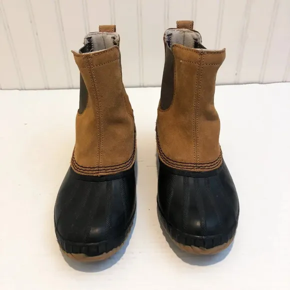 Sorel Ankle Height Leather Waterproof Rubber Leather Slip On Classic Duck Boots