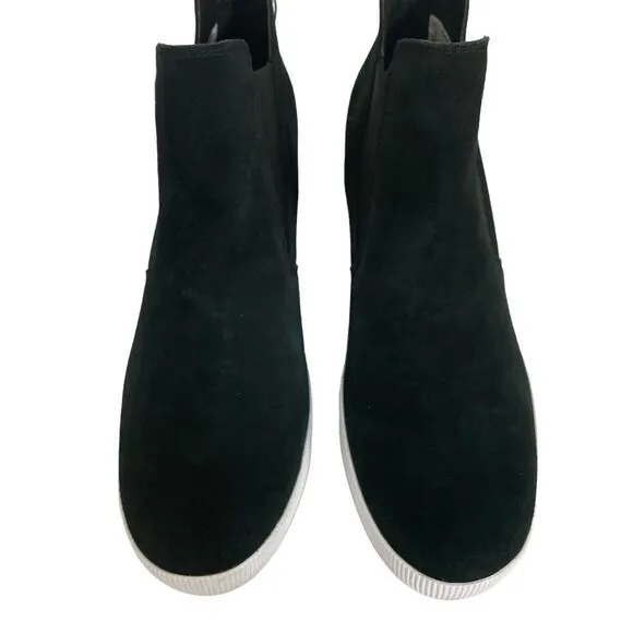 Sorel Black Out N About Slip On Wedge Boots Waterproof Size 11 NEW