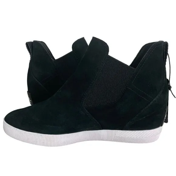 Sorel Black Out N About Slip On Wedge Boots Waterproof Size 11 NEW