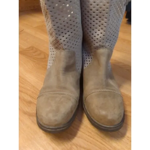 Sorel Boots Major Pull On NL2167-977 Womens Size 7.5 Laser Cut Tan Beige