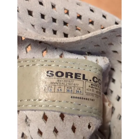 Sorel Boots Major Pull On NL2167-977 Womens Size 7.5 Laser Cut Tan Beige