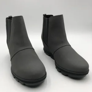 Sorel Chelsea Boots Girls Size 5 Gray Wedge Heel Ankle Booties