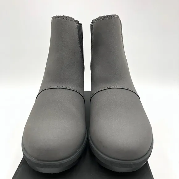 Sorel Chelsea Boots Girls Size 5 Gray Wedge Heel Ankle Booties