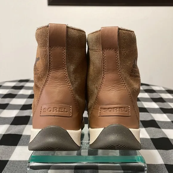 SOREL Explorer Joan Felt Brown Suede Leather Waterproof Winter Boot 5Y/6.5 Women