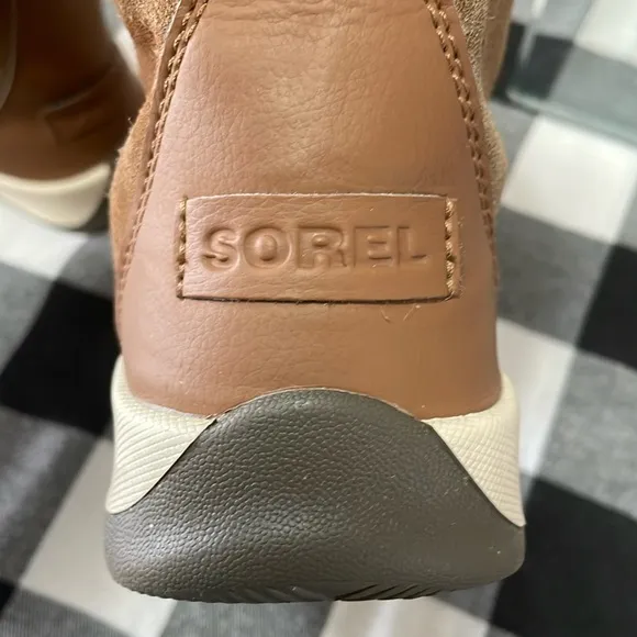 SOREL Explorer Joan Felt Brown Suede Leather Waterproof Winter Boot 5Y/6.5 Women