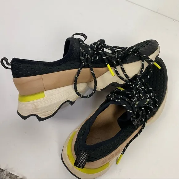 Sorel Kinetic Impact black &amp; Pink athletic sneakers shoes