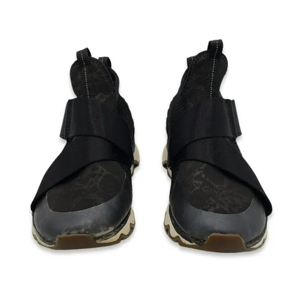 Sorel Kinetic Sneak Sneakers Womens 6 Black Slip On NL3374-010