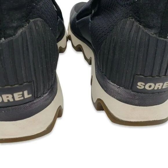 Sorel Kinetic Sneak Sneakers Womens 6 Black Slip On NL3374-010