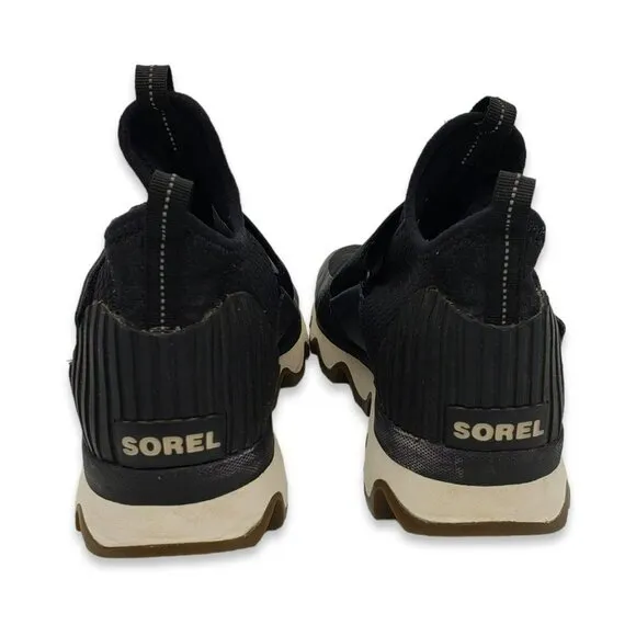 Sorel Kinetic Sneak Sneakers Womens 6 Black Slip On NL3374-010