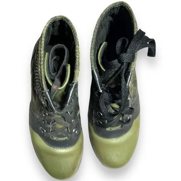 Sorel Lexie Wedge Bootie Women's Size 2 Green Round Toe Durable