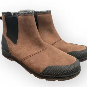 Sorel Men's Ankeny II Chelsea Boots Brown and Black Waterproof Size 12