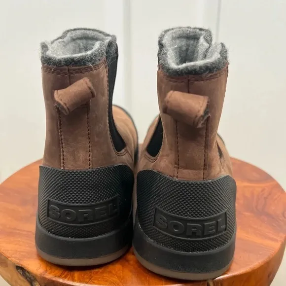 Sorel Men's Ankeny II Chelsea Boots Brown and Black Waterproof Size 12