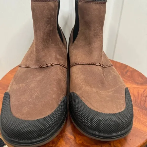 Sorel Men's Ankeny II Chelsea Boots Brown and Black Waterproof Size 12
