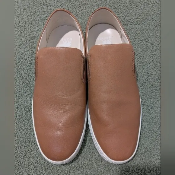 Sorel Men's Brown Leather Waterproof Caribou Mod Slip On Sneakers Size 10.5