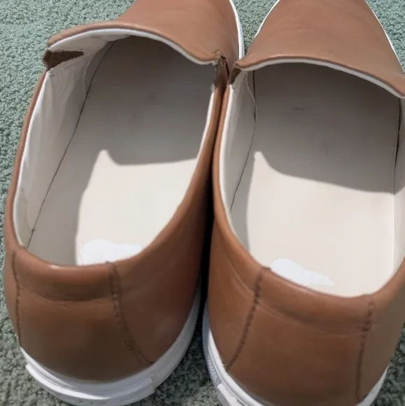 Sorel Men's Brown Leather Waterproof Caribou Mod Slip On Sneakers Size 10.5