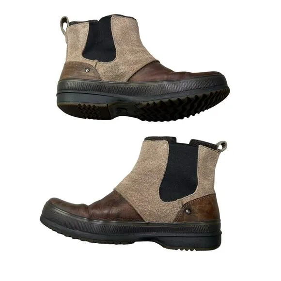 SOREL Men’s Ellesmere Chug A Lug Slip On Ankle Winter Wool Lined Boots - 11.5