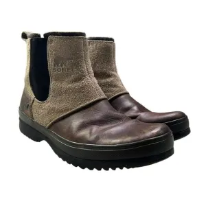 SOREL Men’s Ellesmere Chug A Lug Slip On Ankle Winter Wool Lined Boots - 11.5
