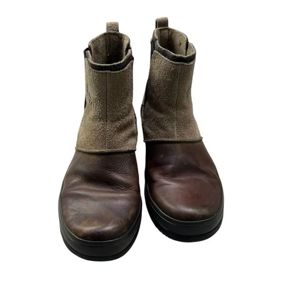 SOREL Men’s Ellesmere Chug A Lug Slip On Ankle Winter Wool Lined Boots - 11.5