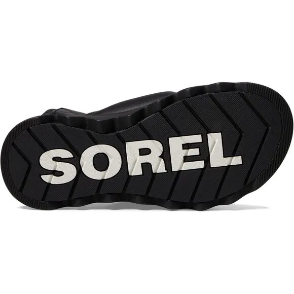 Sorel Shoes Viibe Black Leather Slingback Sandals